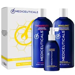 MEDICEUTICALS Advanced Hair Restoration Kit Fine Rinkinys Mažintis Pernelyg Didelį Plaukų Slinkimą