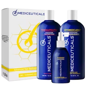 MEDICEUTICALS Advanced Hair Restoration Kit Dry Rinkinys Sausai Galvos Odai Mažintis Pernelyg Didelį Plaukų Slinkimą
